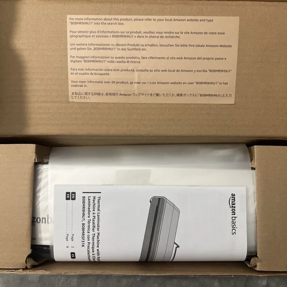 AmazonBasics 9” Thermal Laminator W/ Rapid Warm up - White